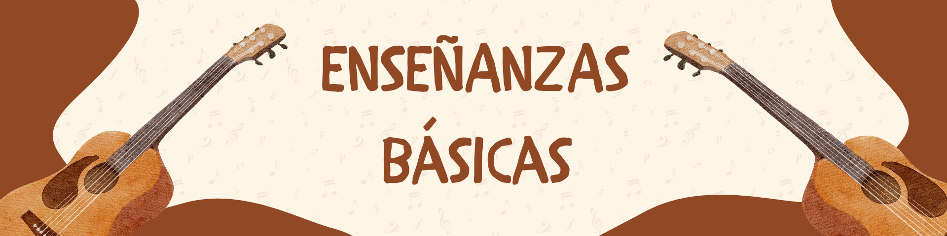 encabezado de google classroom de música ilustrativo marrón (1)