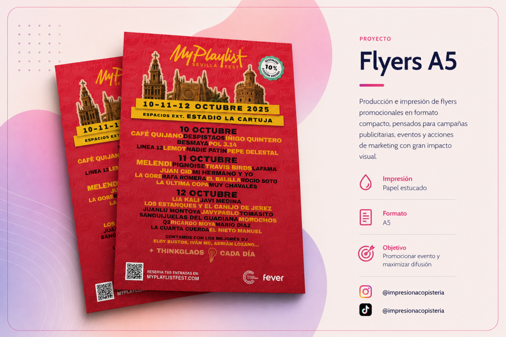 My Playlist 2025 – Flyers A5