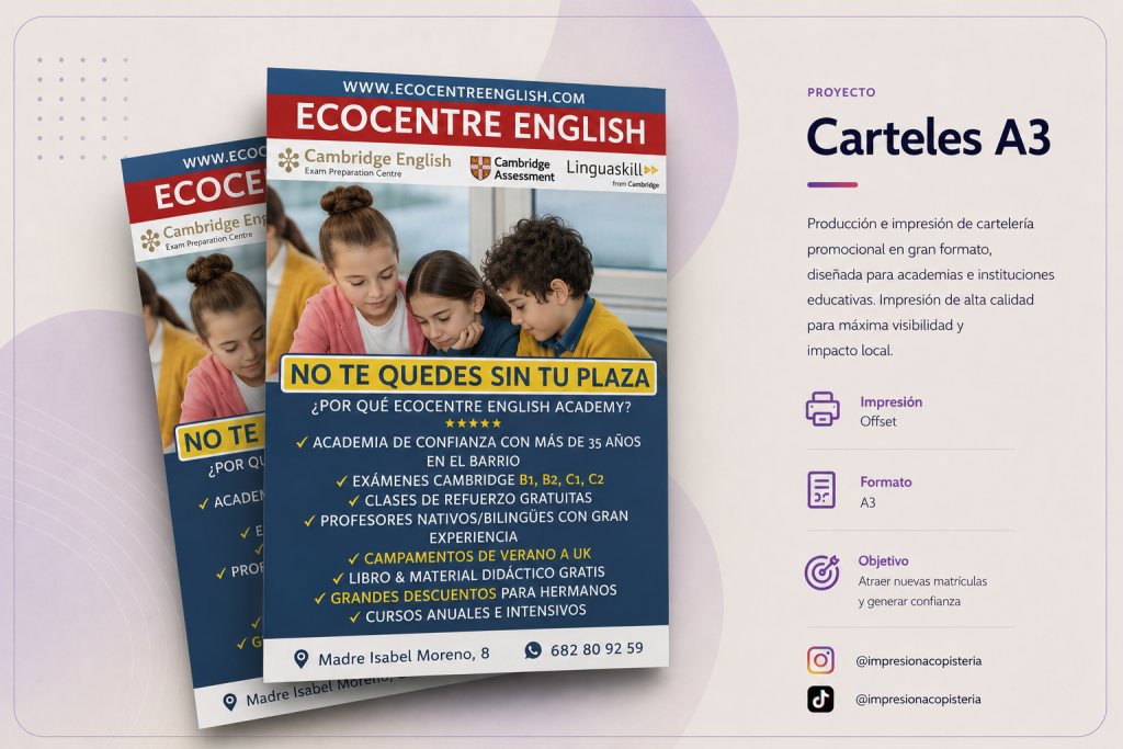 Ecocentre – Carteles A3